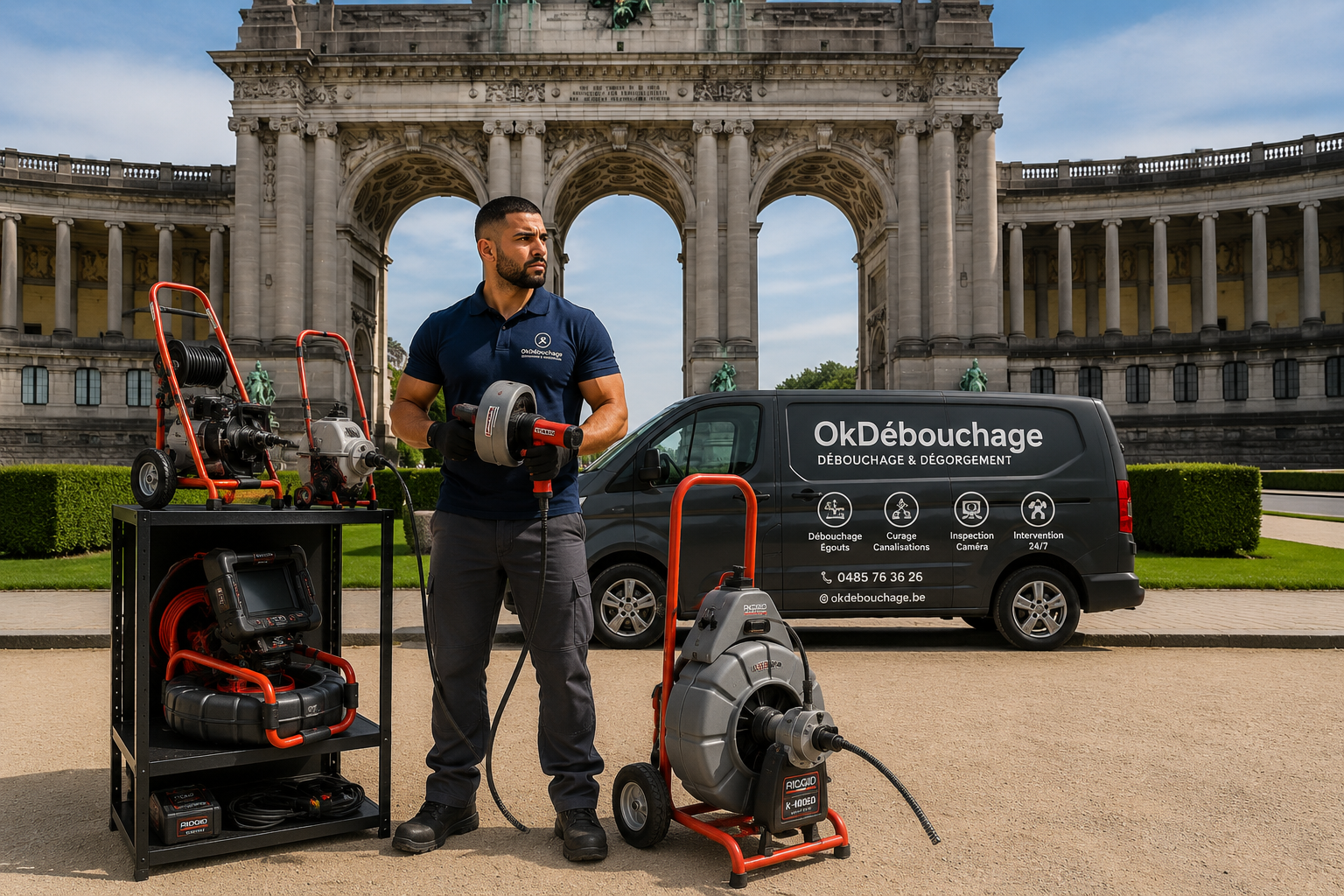 Camionnette OkDebouchage en intervention